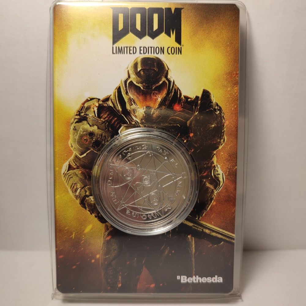 Doom Eternal Limited Edition Coin Official Bethesda Collectible Badge